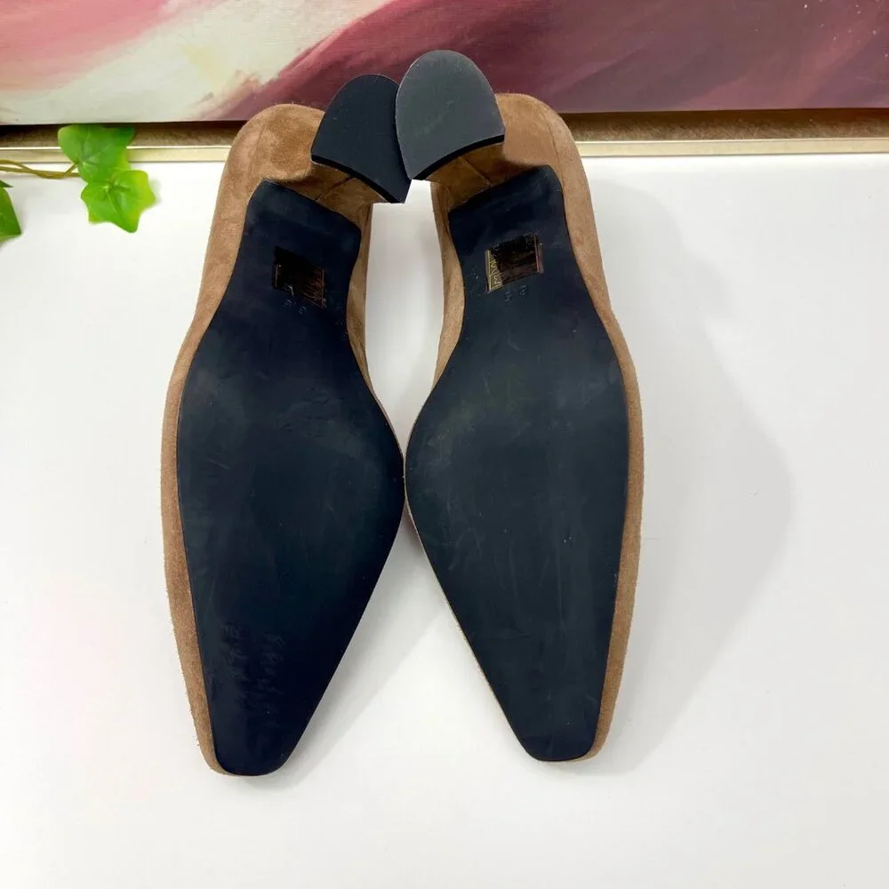 Jeffrey Campbell Hints-2 Suede Square Toe Pumps‎ Size 6.5